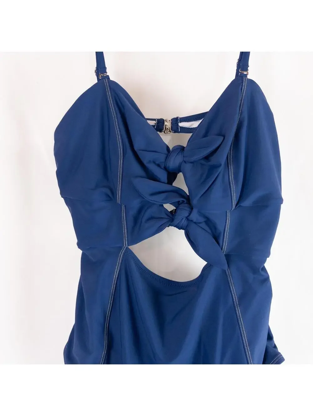 Cupshe Swimsuit Blue Solid Swimsuit Womens XXL